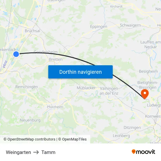 Weingarten to Tamm map