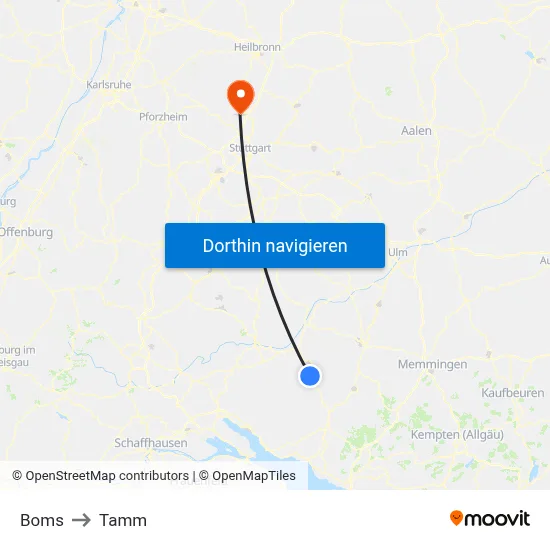 Boms to Tamm map