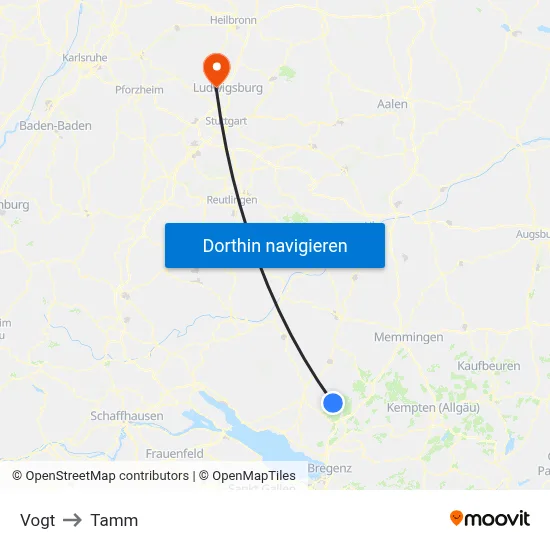 Vogt to Tamm map