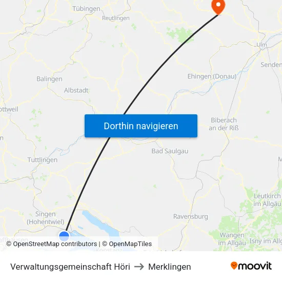 Verwaltungsgemeinschaft Höri to Merklingen map