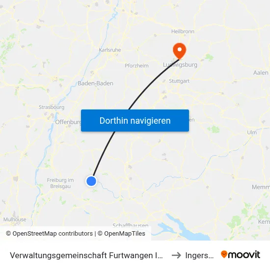 Verwaltungsgemeinschaft Furtwangen Im Schwarzwald to Ingersheim map