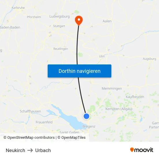 Neukirch to Urbach map