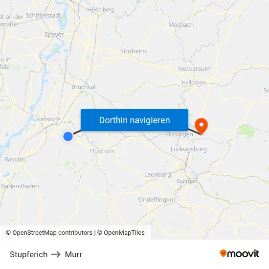 Stupferich to Murr map