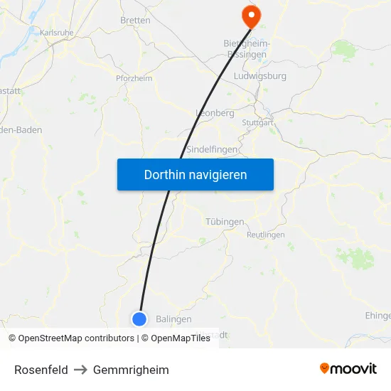 Rosenfeld to Gemmrigheim map