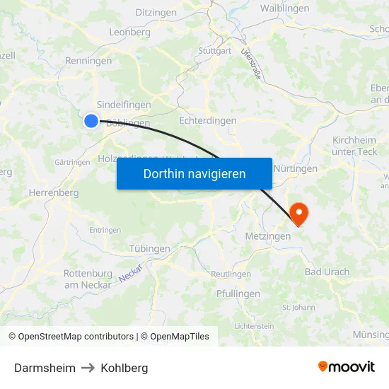 Darmsheim to Kohlberg map