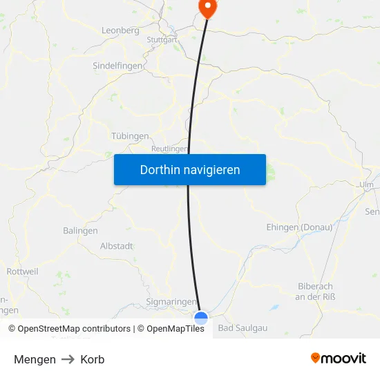Mengen to Korb map