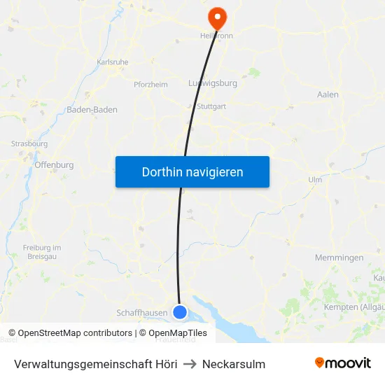 Verwaltungsgemeinschaft Höri to Neckarsulm map