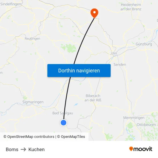 Boms to Kuchen map