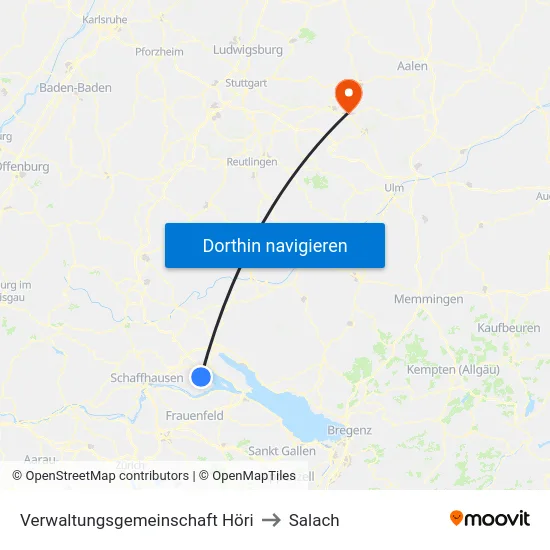 Verwaltungsgemeinschaft Höri to Salach map