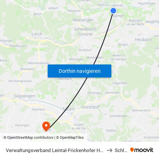 Verwaltungsverband Leintal-Frickenhofer Höhe to Schlat map