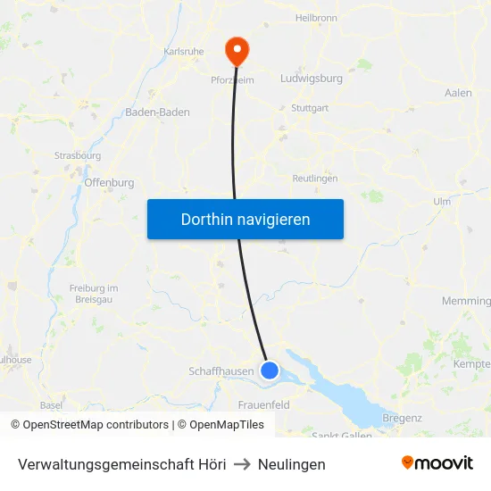 Verwaltungsgemeinschaft Höri to Neulingen map