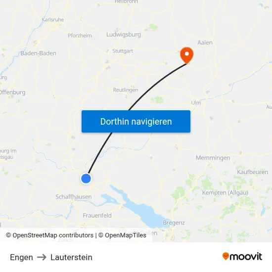 Engen to Lauterstein map