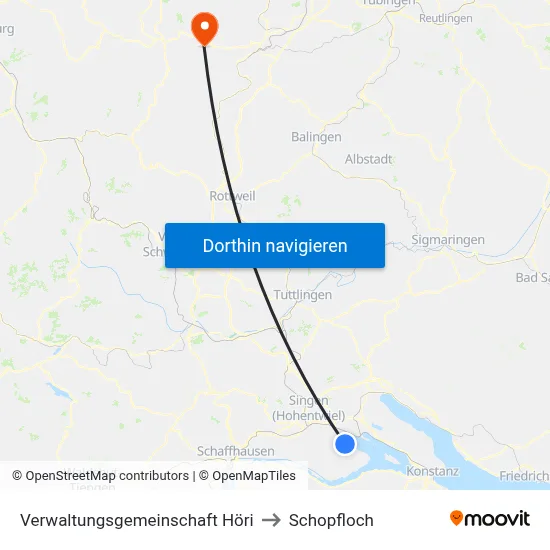 Verwaltungsgemeinschaft Höri to Schopfloch map