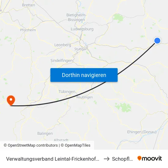 Verwaltungsverband Leintal-Frickenhofer Höhe to Schopfloch map