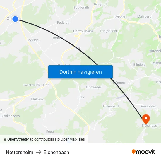 Nettersheim to Eichenbach map