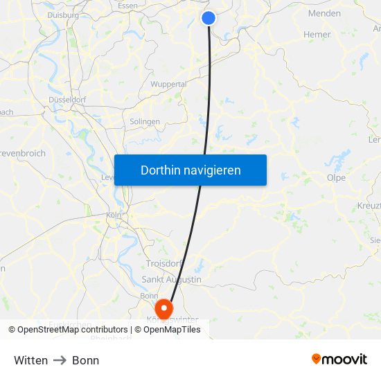 Witten to Bonn map