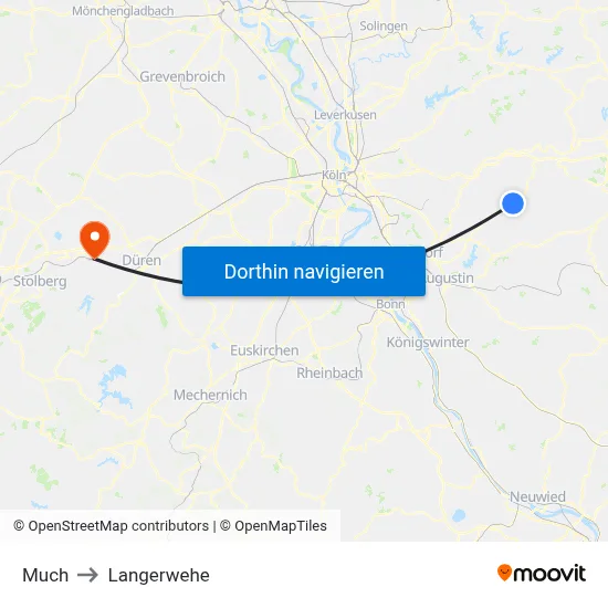Much to Langerwehe map