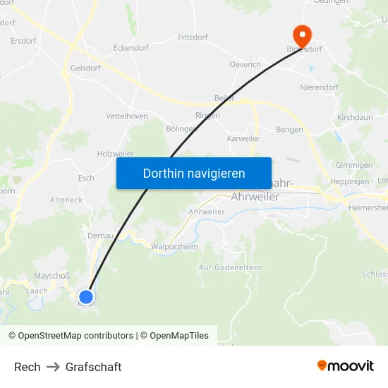 Rech to Grafschaft map
