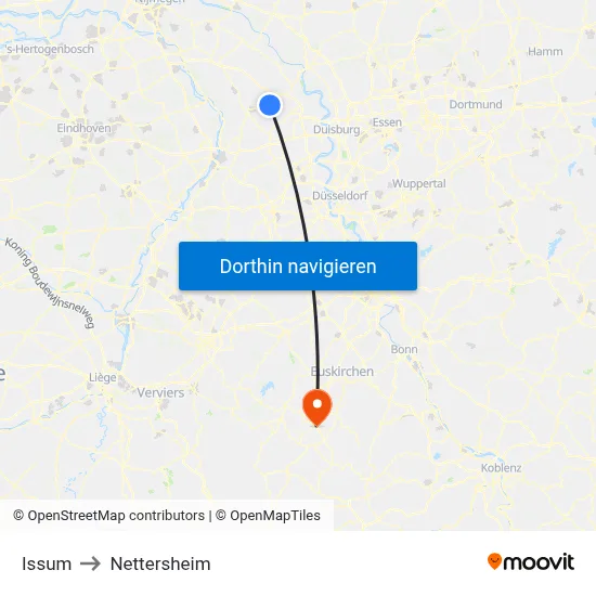 Issum to Nettersheim map