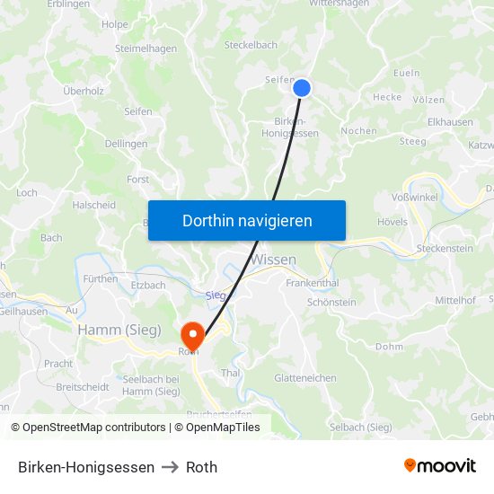 Birken-Honigsessen to Roth map