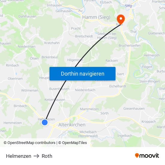 Helmenzen to Roth map