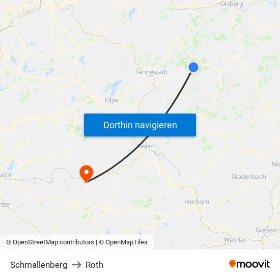 Schmallenberg to Roth map