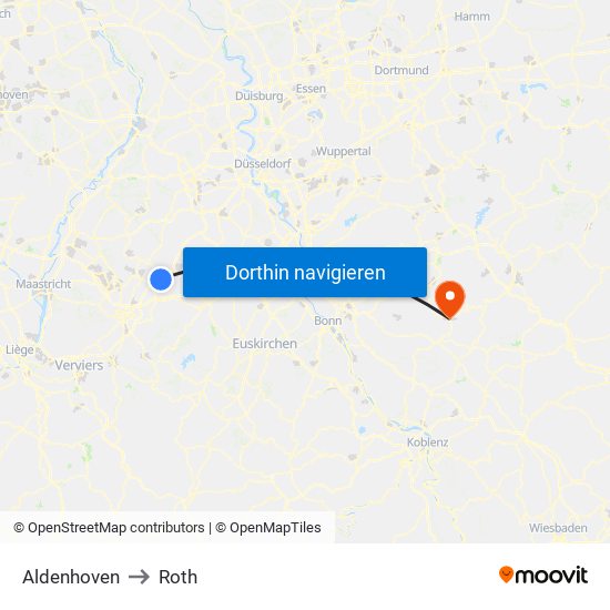 Aldenhoven to Roth map