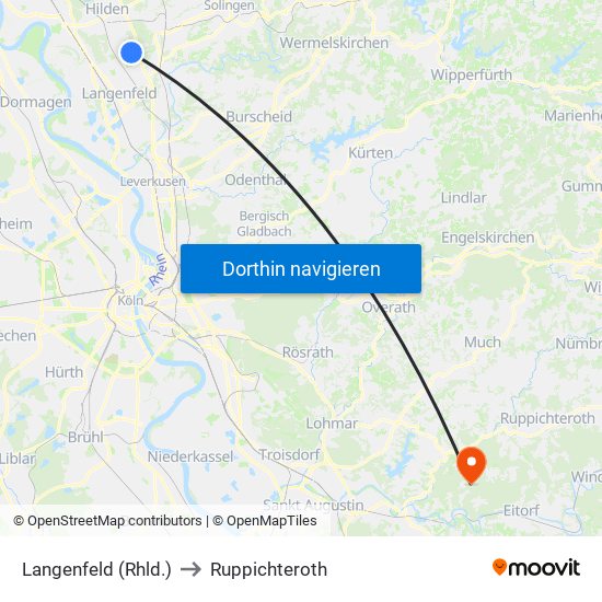 Langenfeld (Rhld.) to Ruppichteroth map