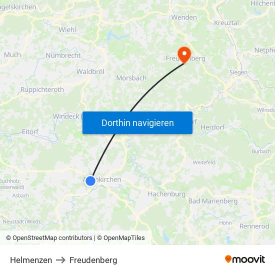 Helmenzen to Freudenberg map