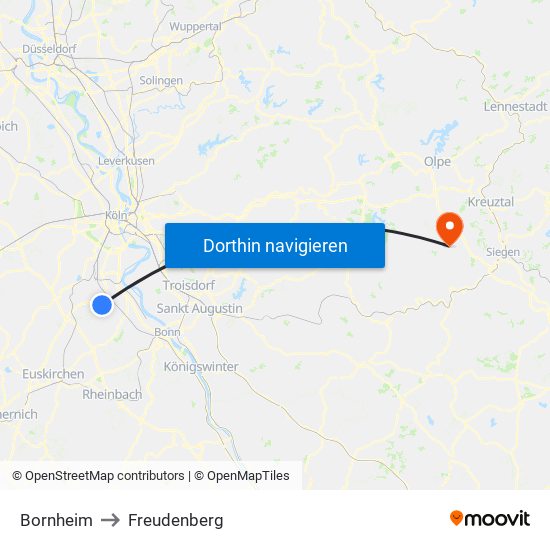 Bornheim to Freudenberg map