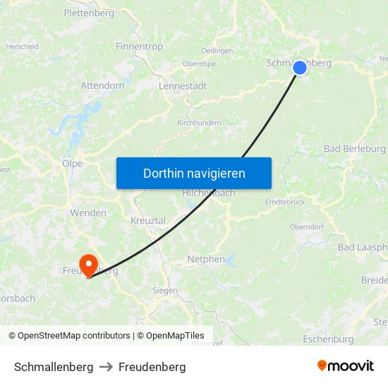 Schmallenberg to Freudenberg map