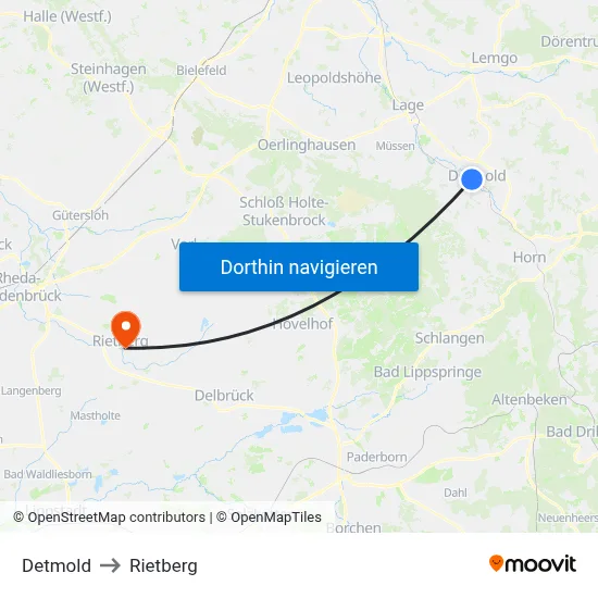 Detmold to Rietberg map
