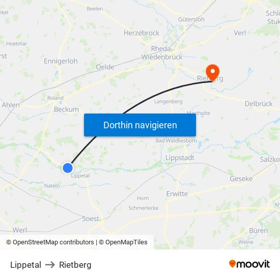 Lippetal to Rietberg map