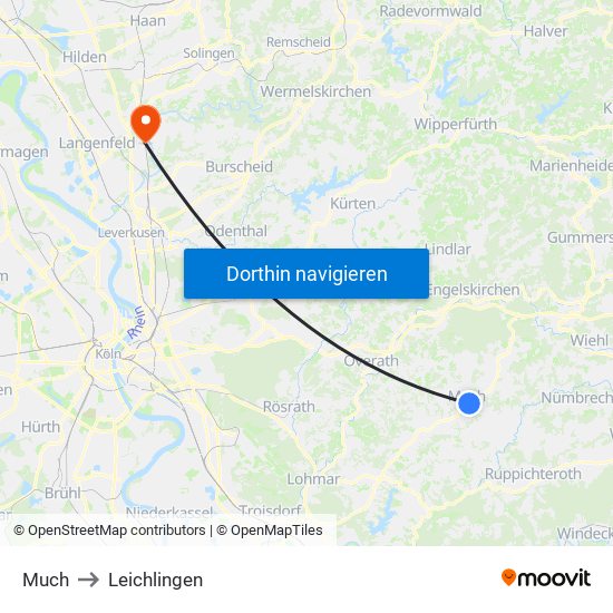 Much to Leichlingen map