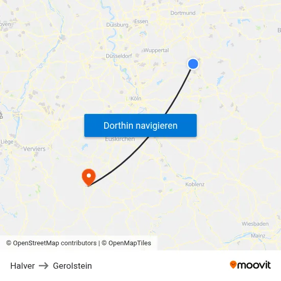 Halver to Gerolstein map
