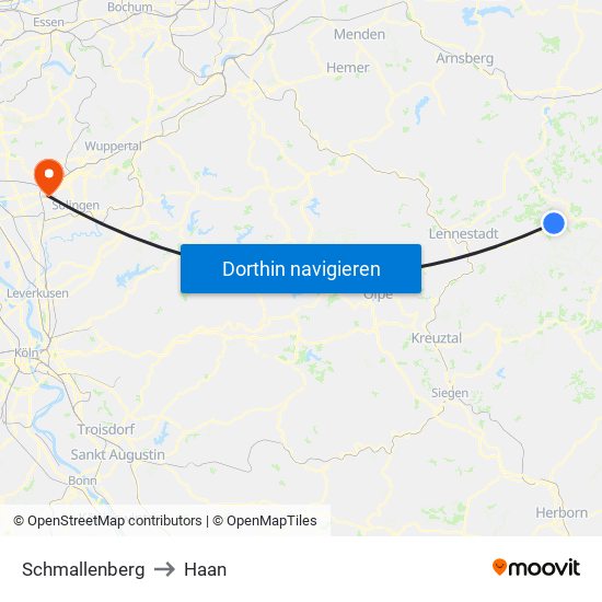 Schmallenberg to Haan map