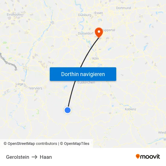 Gerolstein to Haan map