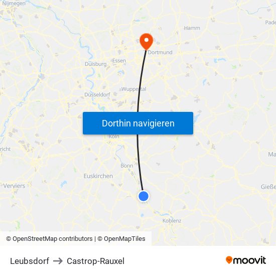 Leubsdorf to Castrop-Rauxel map