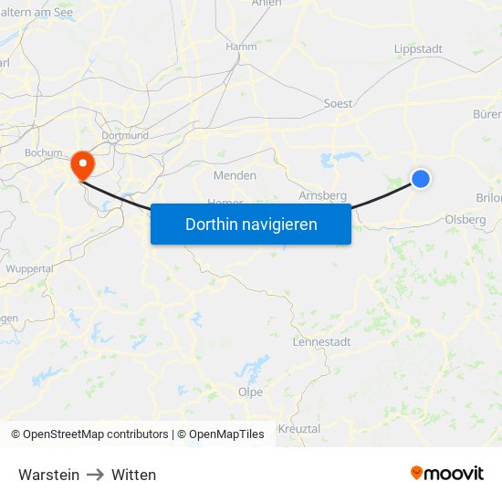 Warstein to Witten map