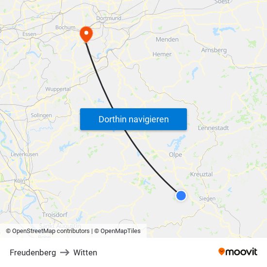 Freudenberg to Witten map