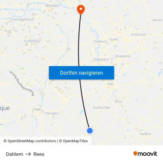 Dahlem to Rees map