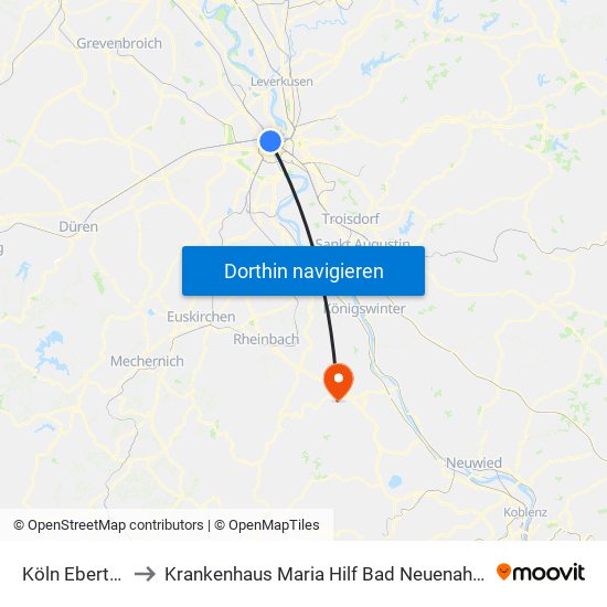 Köln Ebertplatz to Krankenhaus Maria Hilf Bad Neuenahr-Ahrweiler map