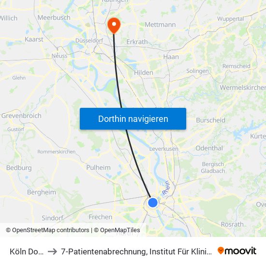 Köln Dom/Hbf to 7-Patientenabrechnung, Institut Für Klinische Verhaltenstherapie map