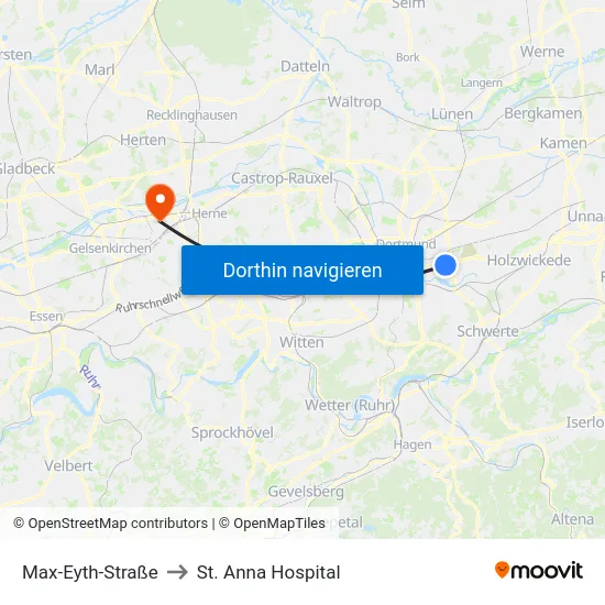 Max-Eyth-Straße to St. Anna Hospital map
