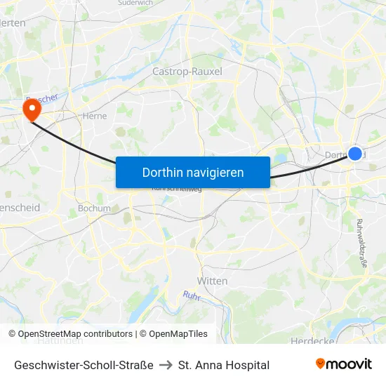 Geschwister-Scholl-Straße to St. Anna Hospital map