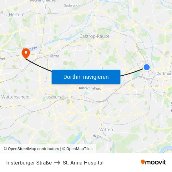 Insterburger Straße to St. Anna Hospital map