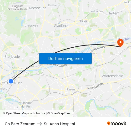 Ob Bero-Zentrum to St. Anna Hospital map