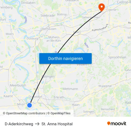 D-Aderkirchweg to St. Anna Hospital map
