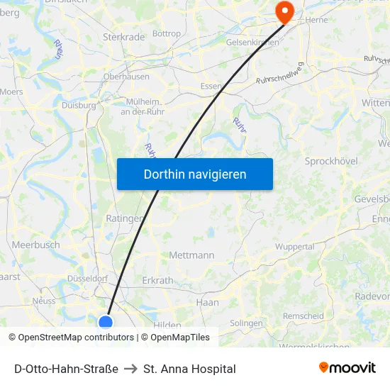 D-Otto-Hahn-Straße to St. Anna Hospital map