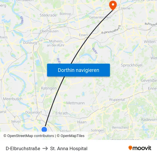 D-Elbruchstraße to St. Anna Hospital map